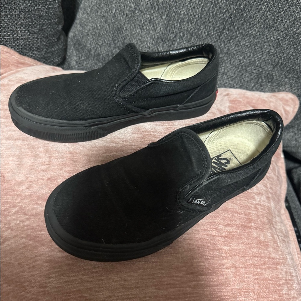 Vans Classic Black Canvas Slip-Ons